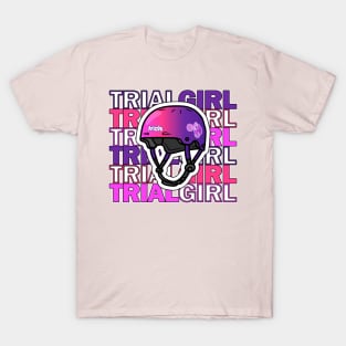 TRIAL GIRL trials bike racing motor cycling sport chick T-Shirt